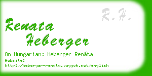 renata heberger business card